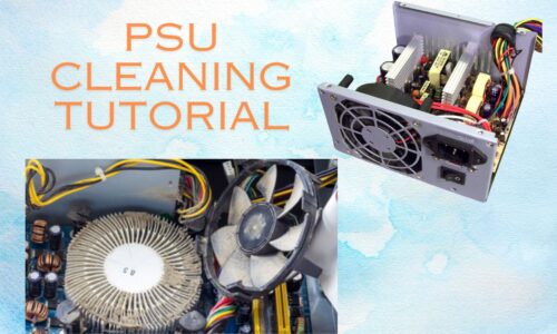 how to safely clean a PSU